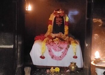 நல்லாடை கிராமத்தில் 900 ஆண்டு பழமை வாய்ந்த அக்னீஸ்வரர் கோவிலில் சிவராத்திரியை முன்னிட்டு நடைபெற்ற சிறப்பு அபிஷேக ஆராதனை