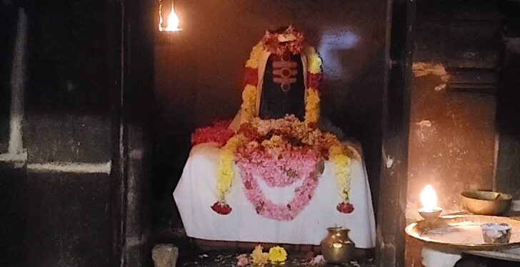 நல்லாடை கிராமத்தில் 900 ஆண்டு பழமை வாய்ந்த அக்னீஸ்வரர் கோவிலில் சிவராத்திரியை முன்னிட்டு நடைபெற்ற சிறப்பு அபிஷேக ஆராதனை