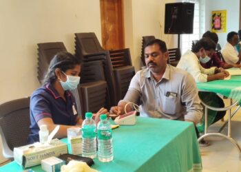 திருவாரூர் அருகே இலவச இருதயம் மற்றும் சிறப்பு பொது மருத்துவ முகாம்