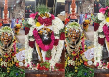 நத்தம்பகுதியில்நந்திபகவானுக்கு 16 வகைஅபிஷேகம்: மாசிபிரதோஷவிழாவில்திரண்டஆயிரக்கணக்கான பக்தர்கள் – விண்ணதிரும்சிவகோஷம்!