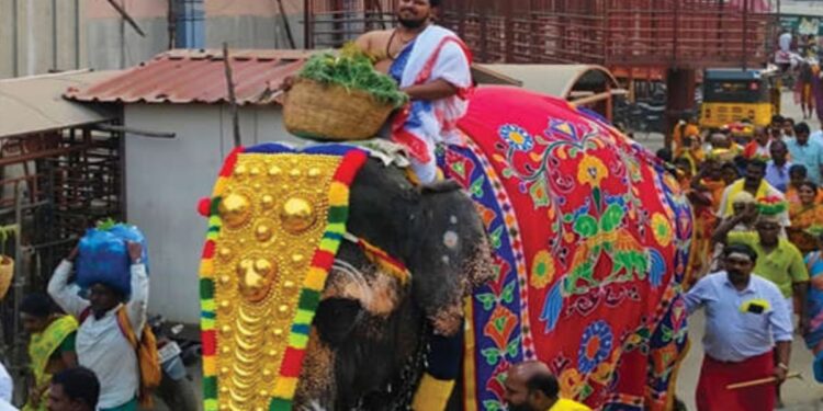 சமயபுரத்தில் பூச்சொரிதல் விழா கோலாகலத் தொடக்கம்: பக்தர்களுக்காக அம்மனே மேற்கொள்ளும் 28 நாள் ‘பச்சை பட்டினி’ விரதம் ஆரம்பம்!