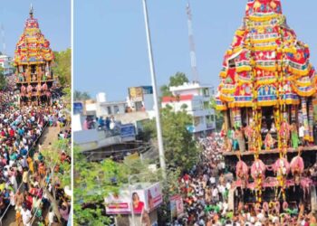 திருச்செந்தூரில் ‘அரோகரா’ முழக்கம் அதிர மாசித் தேரோட்டம்: