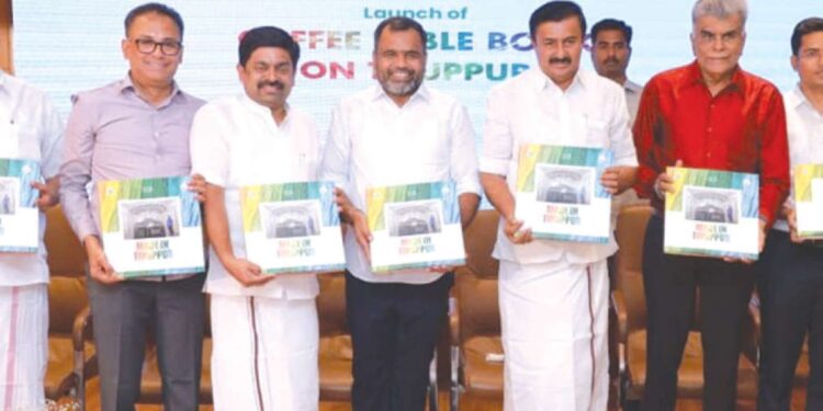 திருப்பூரின் பெருமையை பறைசாற்றும் ‘காபி டேபிள்’ புத்தகம்: அமைச்சர் மு.பெ.சாமிநாதன் வெளியீடு – ஏற்றுமதிச் சந்தையில் புதிய மைல்கல்!