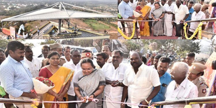 வேலூர் சுற்றுலாவில் புதிய மைல்கல்: காட்பாடி சஞ்சீவராயர் மலை உச்சியில் ரூ.93.09 லட்சத்தில் அமைக்கப்பட்ட கண்கவர் காட்சிமுனையை கலெக்டர் திறந்து வைத்தார்!
