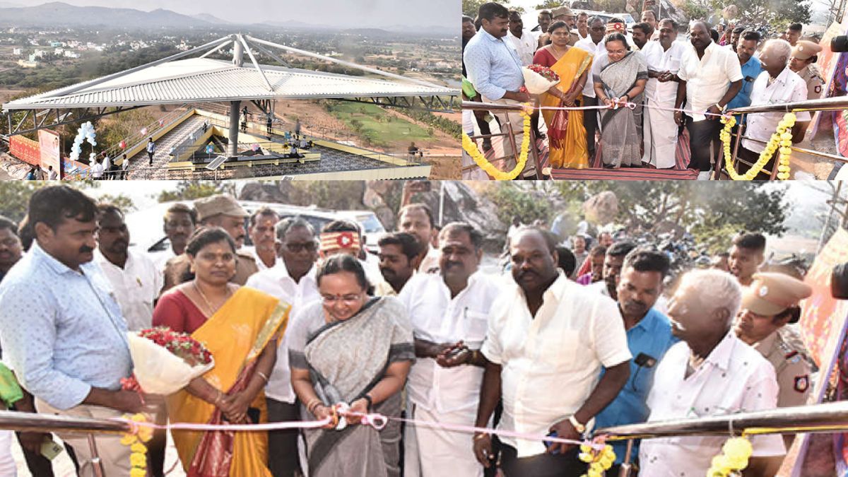 வேலூர் சுற்றுலாவில் புதிய மைல்கல்: காட்பாடி சஞ்சீவராயர் மலை உச்சியில் ரூ.93.09 லட்சத்தில் அமைக்கப்பட்ட கண்கவர் காட்சிமுனையை கலெக்டர் திறந்து வைத்தார்!