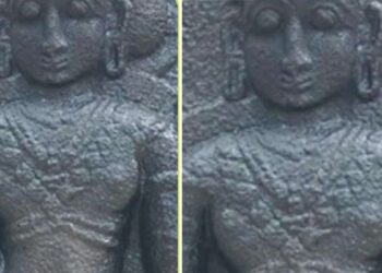 தமிழகத்தில் முதல்முறை: பழனி அருகே 800 ஆண்டுகள் பழமையான திருநங்கை நவகண்டச் சிற்பம் கண்டெடுப்பு!