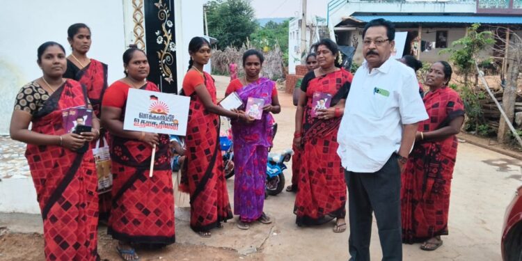 “விளாம்பட்டியில்வீதிவீதியாகப்பாயும்உதயசூரியன்”: திமுகவின்சாதனைகளைவீடுவீடாகக்கொண்டுசெல்லும்வழக்கறிஞர்அன்பழகன் – மகளிர்அணியினரின்அதிரடிப்பிரச்சாரம்!