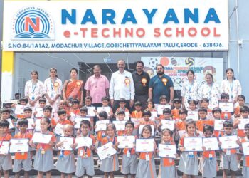 “மைதானத்தில் மின்னிய நாராயணா பள்ளி மாணவர்கள்!” – கோபி இ-டெக்னோ பள்ளியில் ஆண்டு விளையாட்டு விழா கோலாகலம்!