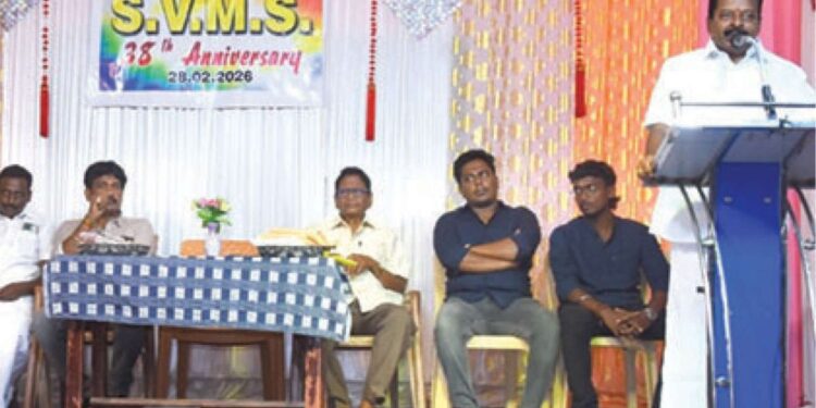 கம்பம் எஸ்.வி. மெட்ரிக் பள்ளியில் 38-வது ஆண்டு விழா கோலாகலம்: வெளிநாடுகளில் ஜொலிக்கும் மாணவர்கள் – சமுதாயத் தலைவர் ஓ.ஆர். குமரேசன் புகழாரம்!