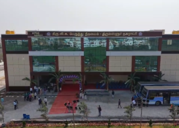 திருவள்ளூரில் போக்குவரத்து நெரிசலுக்கு தீர்வு காணும் விதமாக நீண்டநாள் கோரிக்கையான புதிய பேருந்து நிலையம் முதல்வர் திறந்தார்