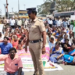 திருவள்ளூரில் கொளுத்தும் வெயிலையும் பொருட்படுத்தாமல் 9அம்ச கோரிக்கை வலியுறுத்தி மறியலில் ஈடுபட்டதால் போக்குவரத்து பாதிப்பு
