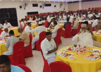 அனைத்து சமய நல்லிணக்கத்தை வலியுறுத்தி  இப்தார் நோன்பு நிகழ்ச்சி  அனைத்து மதத்தினர்&அரசியல்வாதி பங்கேற்பு