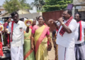 தமிழகத்திலேயே முதன்முறையாக வேட்பாளர் அறிவிப்பு வருமுன் காளி கடைவீதியில் DMK உதயசூரியன் சின்னத்திற்கு வாக்கு சேகரிப்பு