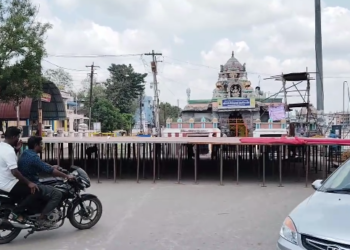 2026 சட்டமன்றத்தேர்தலில் வேட்பாளர்களை அறிமுகப்படுத்தி திருவாரூரில் தமிழக முதல்வர் கலந்து கொள்ளும் பொதுக்கூட்ட மேடை பணி