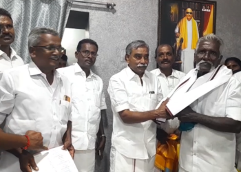 திருவாரூர் ADMK,AMMK உள்ளிட்ட மாற்றுக்கட்சிகளிலிருந்து 100குடும்பத்தினர் DMK-வில் பூண்டி.கலைவாணன் இணையும் நிகழ்ச்சி