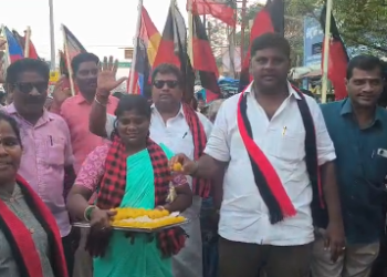 விழுப்புரம் விழுப்புரம் சட்டமன்றத் தொகுதி DMK வேட்பாளராக Dr. லட்சுமணன் தொண்டர்கள் கொண்டாட்டம்