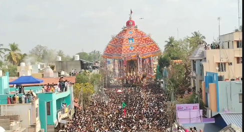 ஆசியாவிலேயே மிகப்பெரிய தேரான திருவாரூர் தியாகராஜர் கோயில் தேரோட்டம்