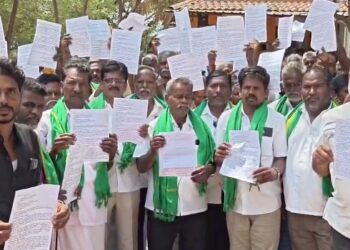 எங்களுக்கு மெகாவாட் உற்பத்தி செய்யும் மின்சார உற்பத்தி நிறுவனம் வேண்டாம் நெல்அரவை ஆலையும் வேண்டாம் மக்கள் மனு
