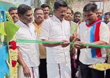 திருப்பத்தூர் மாடப்பள்ளி ஊராட்சியில் பல்வேறு நிதிகளில் மக்களின் பயன்பாட்டிற்காக முடிவுற்றப்பட்ட பணி