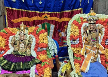 மயிலாடுதுறை திருஇந்தளூர் பரிமள ரெங்கநாதர் கோயிலில் பங்குனி  உத்திரப் பெருந்திருவிழா