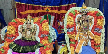 மயிலாடுதுறை திருஇந்தளூர் பரிமள ரெங்கநாதர் கோயிலில் பங்குனி  உத்திரப் பெருந்திருவிழா