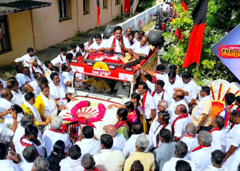 மன்னார்குடிக்கு DMK-வை தவிர வேறுயாராலும் எந்த திட்டங்களையும் முழுமையாக சேர்க்க முடியாது எனTRP.ராஜா பேச்சு