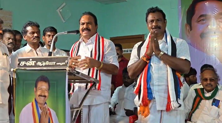 தேசிய ஜனநாயக கூட்டணி சார்பில் மயிலாடுதுறை போட்டியிடும் PMK வேட்பாளர் பழனிச்சாமி அறிமுககூட்டம்