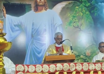 வேளாங்கண்ணி புனித ஆரோக்கிய மாதா பேராலயத்தில் ஈஸ்டர் திருநாள் சிறப்பு பிரார்த்தனை