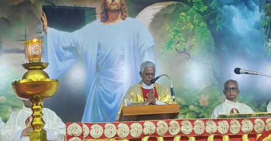 வேளாங்கண்ணி புனித ஆரோக்கிய மாதா பேராலயத்தில் ஈஸ்டர் திருநாள் சிறப்பு பிரார்த்தனை