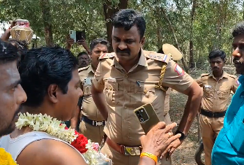 திருவாரூர் அருகே பங்குனி திருவிழா நடத்த கோட்டாட்சியர் தடை விதித்த நிலையிலும் பால்குடம் எடுத்துச் செல்ல தகராறு