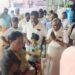 திருவாரூர் புனித பாத்திமா அன்னை ஆலயத்தில் திமுக வேட்பாளர் பூண்டி கலைவாணன் வாக்கு சேகரிப்பு