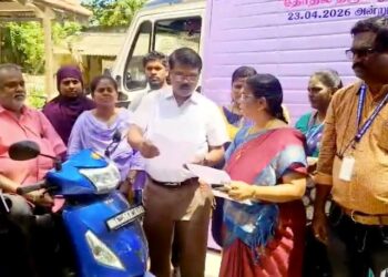 மன்னார்குடி சட்டமன்ற தொகுதியில் மாற்றுத்திறனாளிகள் தேர்தலில் வாக்களிக்கும் விழிப்புணர்வு பிரச்சாரம்