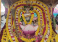 திருவாரூர் தியாகராஜர் ஆலய வண்ண மின் விளக்குகளால் அலங்கரிக்கப்பட்ட தெப்ப வெள்ளோட்டம்