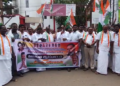 திருவாரூர் தியாகராஜர் ஆலய வண்ண மின் விளக்குகளால் அலங்கரிக்கப்பட்ட தெப்ப வெள்ளோட்டம்