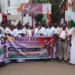 திருவாரூர் தியாகராஜர் ஆலய வண்ண மின் விளக்குகளால் அலங்கரிக்கப்பட்ட தெப்ப வெள்ளோட்டம்