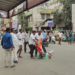 திருவாரூர் தியாகராஜர் ஆலய வண்ண மின் விளக்குகளால் அலங்கரிக்கப்பட்ட தெப்ப வெள்ளோட்டம்