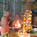 திருவாரூர் தியாகராஜர் ஆலய வண்ண மின் விளக்குகளால் அலங்கரிக்கப்பட்ட தெப்ப வெள்ளோட்டம்