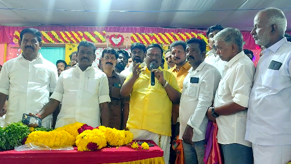 கஞ்சாநகரம் கிராமத்தில் தங்கள் இடத்தை கோயில் இடம் என்று கூறி ஆக்கிரமித்து தீக்குழி அமைக்க முயற்சிப்பதாக குற்றம் கோரிக்கை