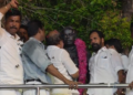 கஞ்சாநகரம் கிராமத்தில் தங்கள் இடத்தை கோயில் இடம் என்று கூறி ஆக்கிரமித்து தீக்குழி அமைக்க முயற்சிப்பதாக குற்றம் கோரிக்கை
