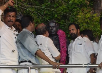 கஞ்சாநகரம் கிராமத்தில் தங்கள் இடத்தை கோயில் இடம் என்று கூறி ஆக்கிரமித்து தீக்குழி அமைக்க முயற்சிப்பதாக குற்றம் கோரிக்கை