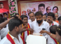 கஞ்சாநகரம் கிராமத்தில் தங்கள் இடத்தை கோயில் இடம் என்று கூறி ஆக்கிரமித்து தீக்குழி அமைக்க முயற்சிப்பதாக குற்றம் கோரிக்கை
