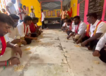 திருவிளையாட்டம் கிராமத்தில் போதையில் வந்த இளைஞரை தட்டி கேட்ட DMK வாக்குசாவடி முகவர் மீது இளைஞர்கள் கொலைவெறி தாக்குதல் 6 பேர் கைது