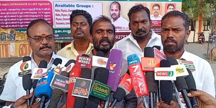 சீர்காழி தனியார் பள்ளியில் R.T.E மாணவர்களுக்கு கடந்த ஆண்டு ஒதுக்கீடு செய்யப்பட்ட பணத்தை கட்ட வற்புறுத்தும் நிர்வாகம்