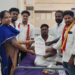 திருத்தணயில்  தவெக சார்பில் முதலமைச்சர் ஜோசப் விஜய் பிறந்தநாள் முன்னிட்டு ரத்ததானம் முகாம்