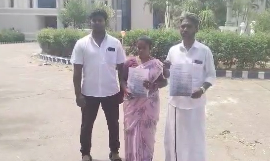 கண்ணாரம்பட்டு கிராமத்தில், ஊராட்சி மன்ற தலைவர் மீது வனத்துறை அதிகாரிகள் தாக்குதல் SBI அலுவலகத்தில் மனு