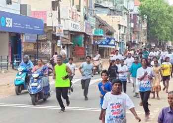 நாகையில் போதை ஒழிப்பு விழிப்புணர்வு மாரத்தான் ஓட்டம்