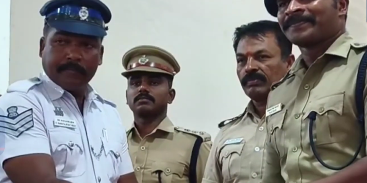 கன்னியாகுமரி போக்குவரத்து காவலர்களுக்கு சூரிய வெப்பத்தைத் தடுக்கும் குளிரூட்டும் கண்ணாடிகள்