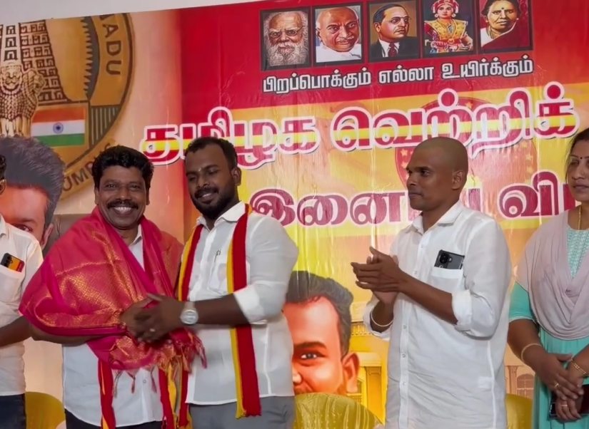 தருமபுரம் ஆதீன பட்டினப்பிரவேசம் நிகழ்ச்சியில் பங்கேற்க வந்த பிரபல பாடகர் வேல்முருகன்