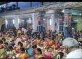 கருவாழக்கரை ஸ்ரீ காமாட்சி அம்மன் கோயிலில் ஆடி மூன்றாவது வெள்ளியை முன்னிட்டு திருவிளக்கு பூஜை.