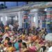 கருவாழக்கரை ஸ்ரீ காமாட்சி அம்மன் கோயிலில் ஆடி மூன்றாவது வெள்ளியை முன்னிட்டு திருவிளக்கு பூஜை.